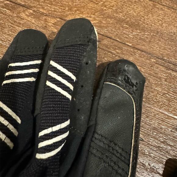 Seibertron Pro 3.0 Elite Football Receiver Gloves Black/White Ultra Light Medium - Picture 3 of 8